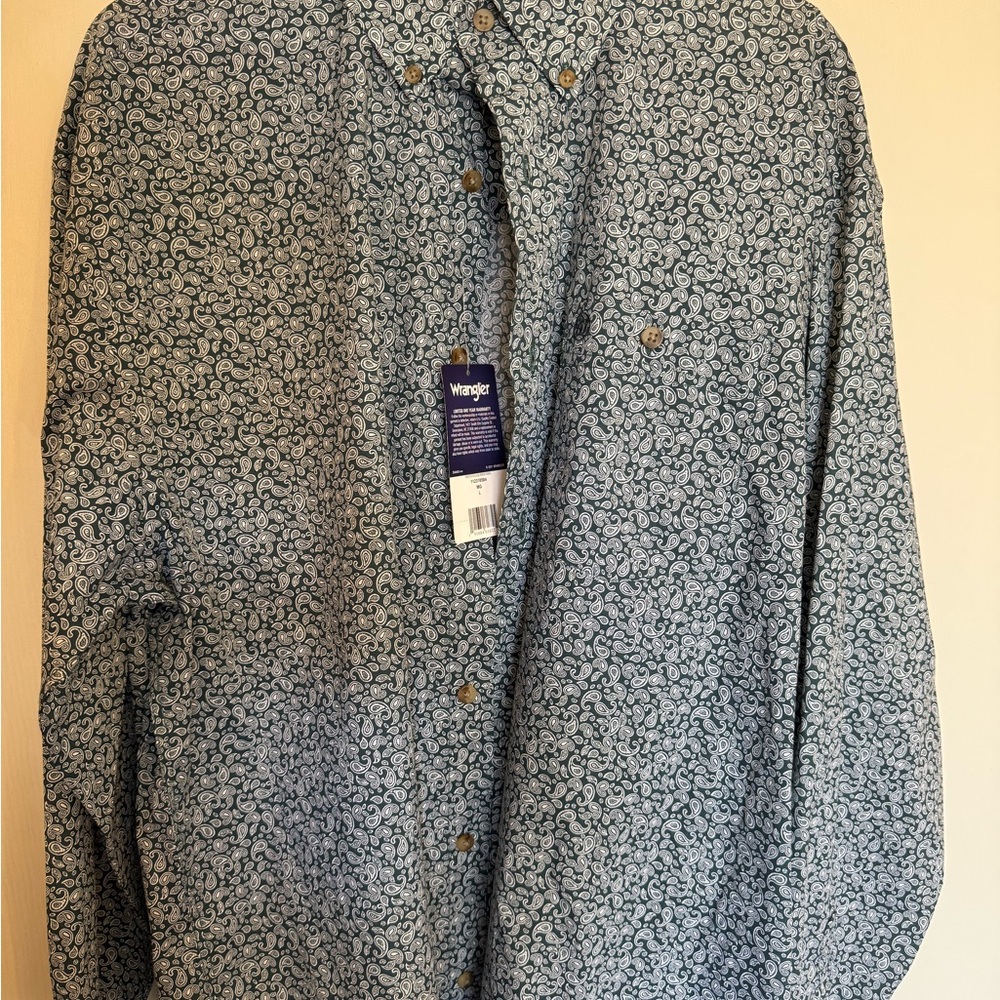 Wrangler Blue Patterned Shirt